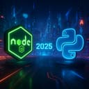 Node.js vs Python comparison illustration
